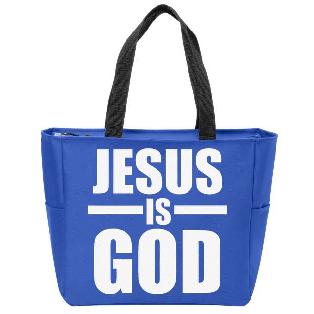 Jesus Is God Zip Tote Bag