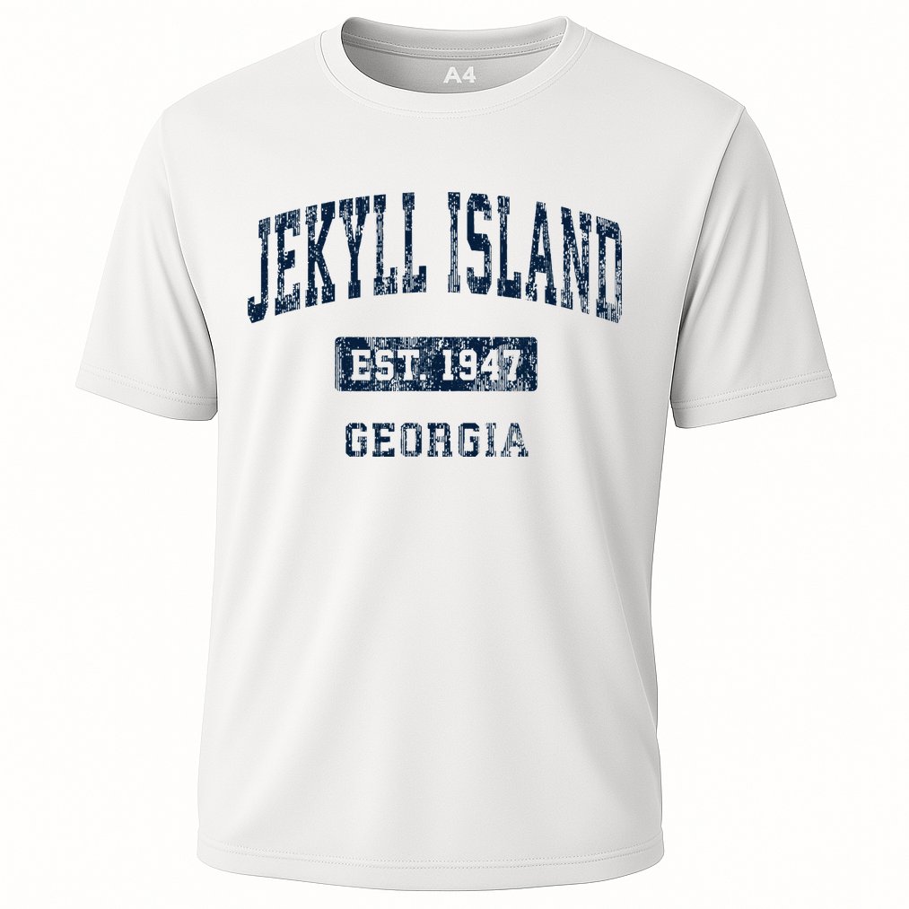 Jekyll Island Georgia Ga Vintage Sports Established Performance Shirt