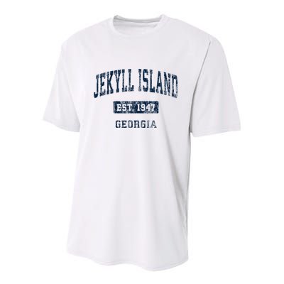 Jekyll Island Georgia Ga Vintage Sports Established Youth Performance Sprint T-Shirt