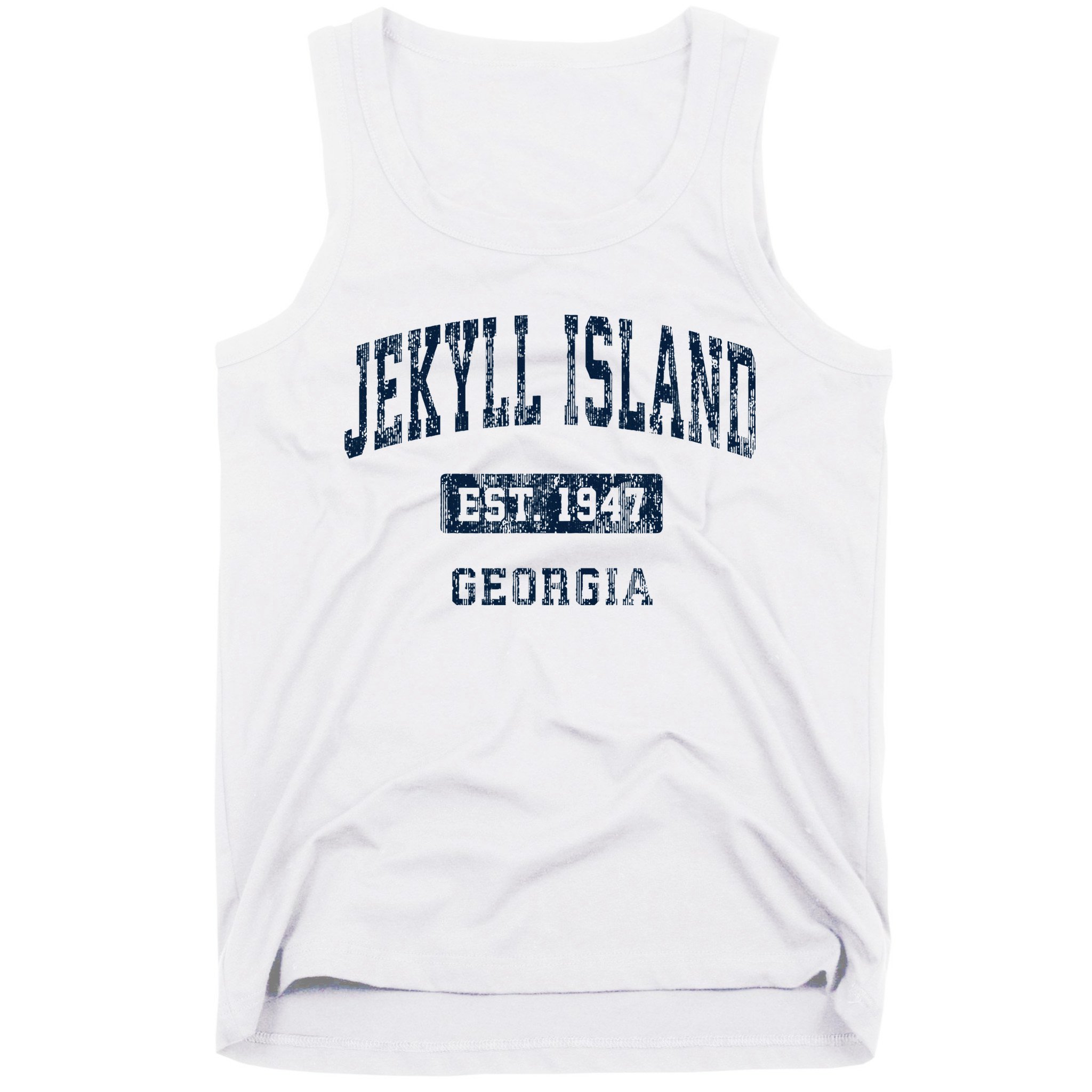 Jekyll Island Georgia Ga Vintage Sports Established Tank Top