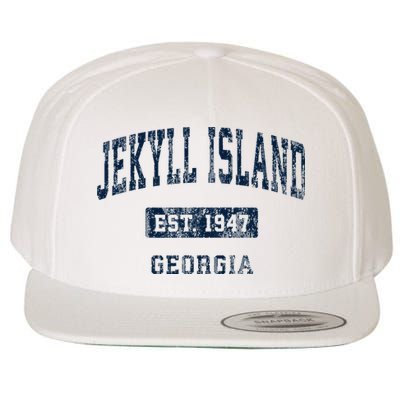 Jekyll Island Georgia Ga Vintage Sports Established Wool Snapback Cap