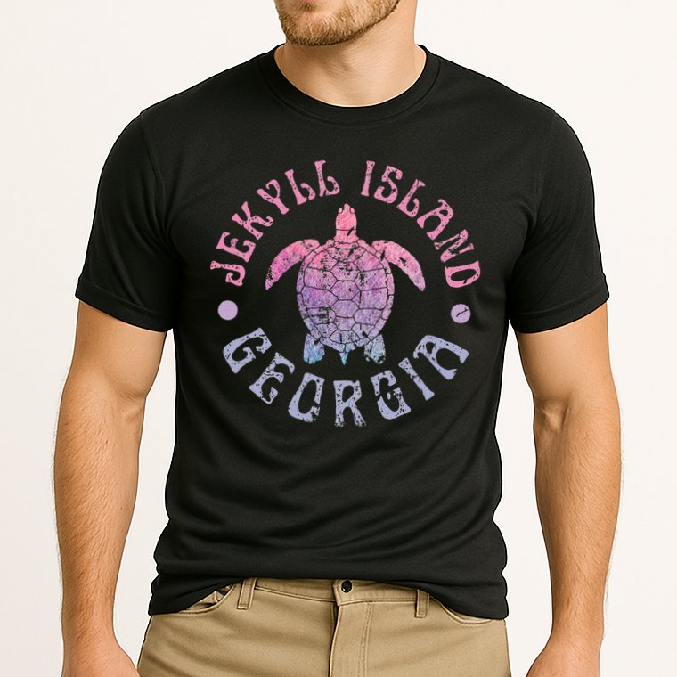 Jekyll Island Georgia Sea Turtle Beach Summer Ocean Cute Performance Shirt