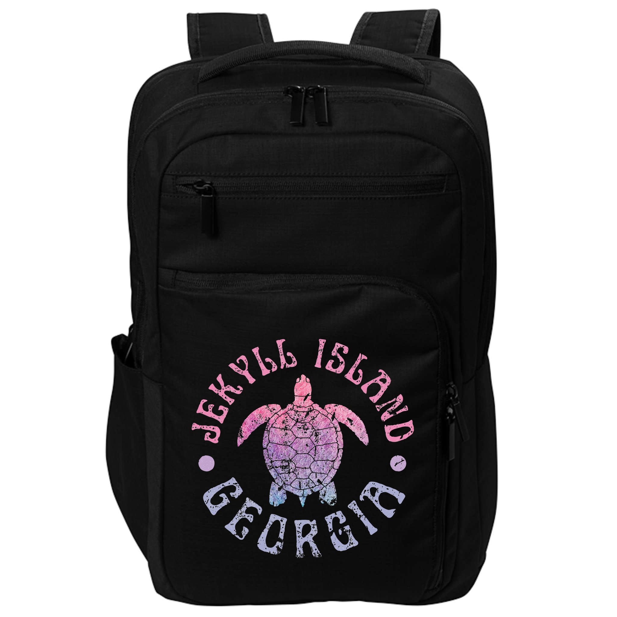Jekyll Island Georgia Sea Turtle Beach Summer Ocean Cute Impact Tech Backpack