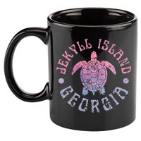 Jekyll Island Georgia Sea Turtle Beach Summer Ocean Cute 11oz C Handle Ceramic Mug