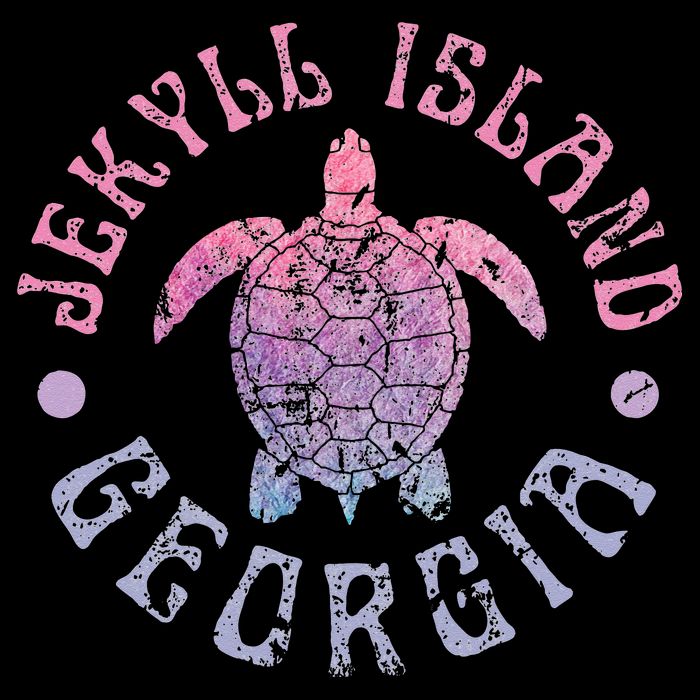 Jekyll Island Georgia Sea Turtle Beach Summer Ocean Cute Drawstring Bag