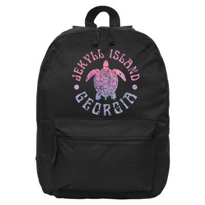 Jekyll Island Georgia Sea Turtle Beach Summer Ocean Cute 16 in Basic Backpack