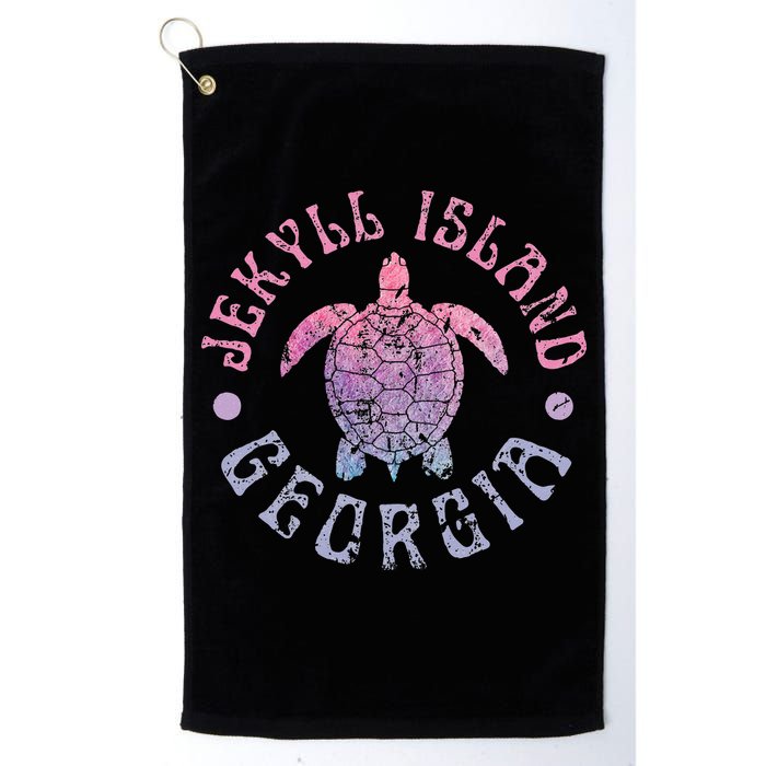 Jekyll Island Georgia Sea Turtle Beach Summer Ocean Cute Golf Towel