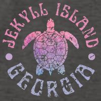 Jekyll Island Georgia Sea Turtle Beach Summer Ocean Cute Vector Backpack
