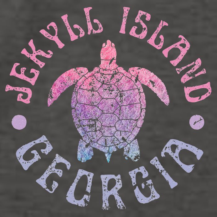 Jekyll Island Georgia Sea Turtle Beach Summer Ocean Cute Vector Backpack