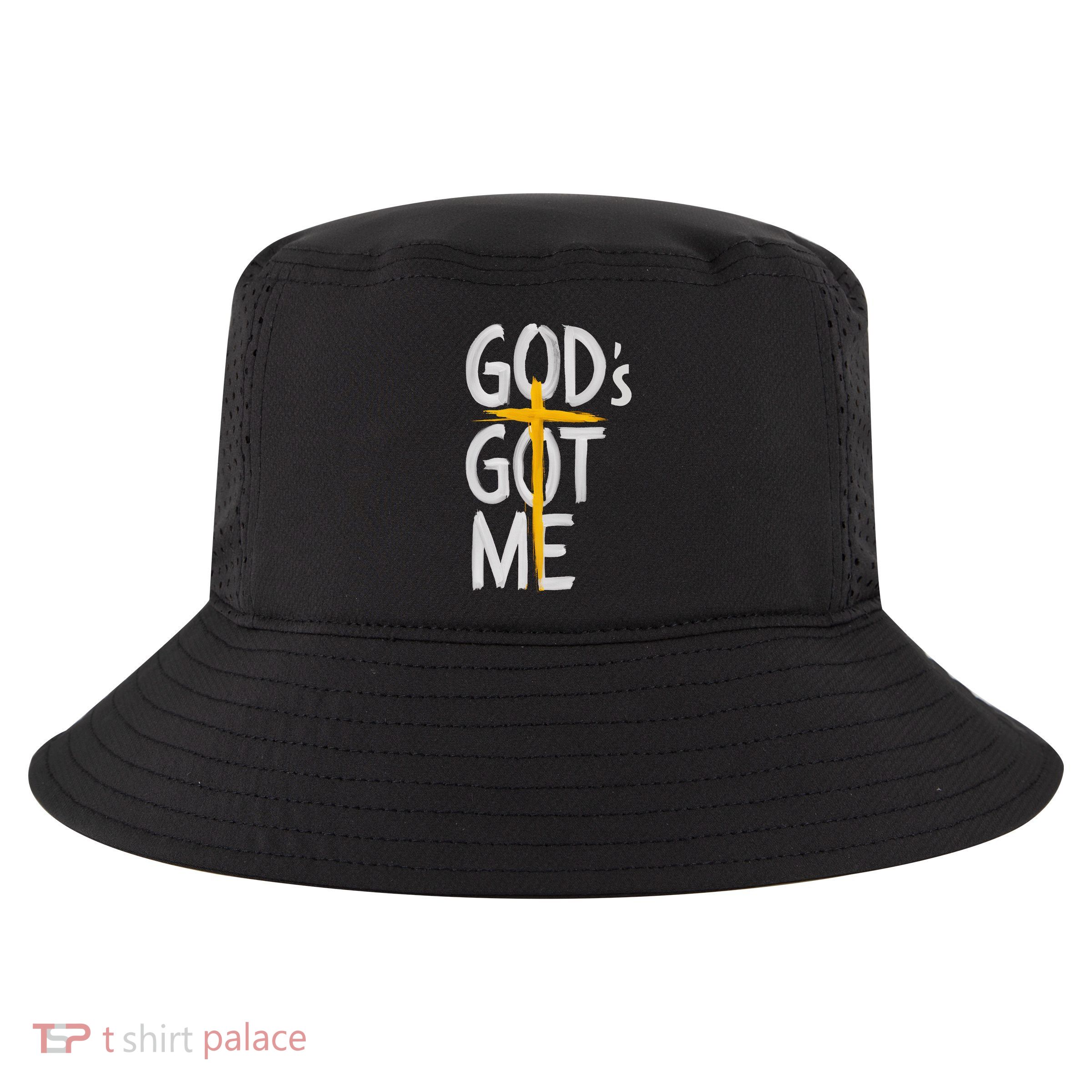 Jesus Inspired GodS Got Me Christian Cool Comfort Performance Bucket Hat