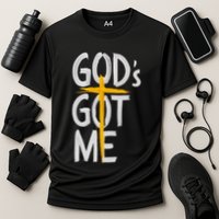 Jesus Inspired GodS Got Me Christian Cooling Performance Crew T-Shirt