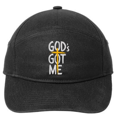Jesus Inspired GodS Got Me Christian 7-Panel Snapback Hat