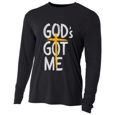 Jesus Inspired GodS Got Me Christian Cooling Performance Long Sleeve Crew