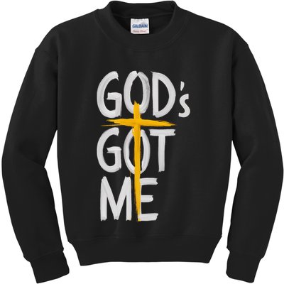 Jesus Inspired GodS Got Me Christian Kids Sweatshirt