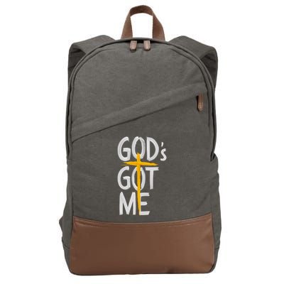 Jesus Inspired GodS Got Me Christian Cotton Canvas Backpack