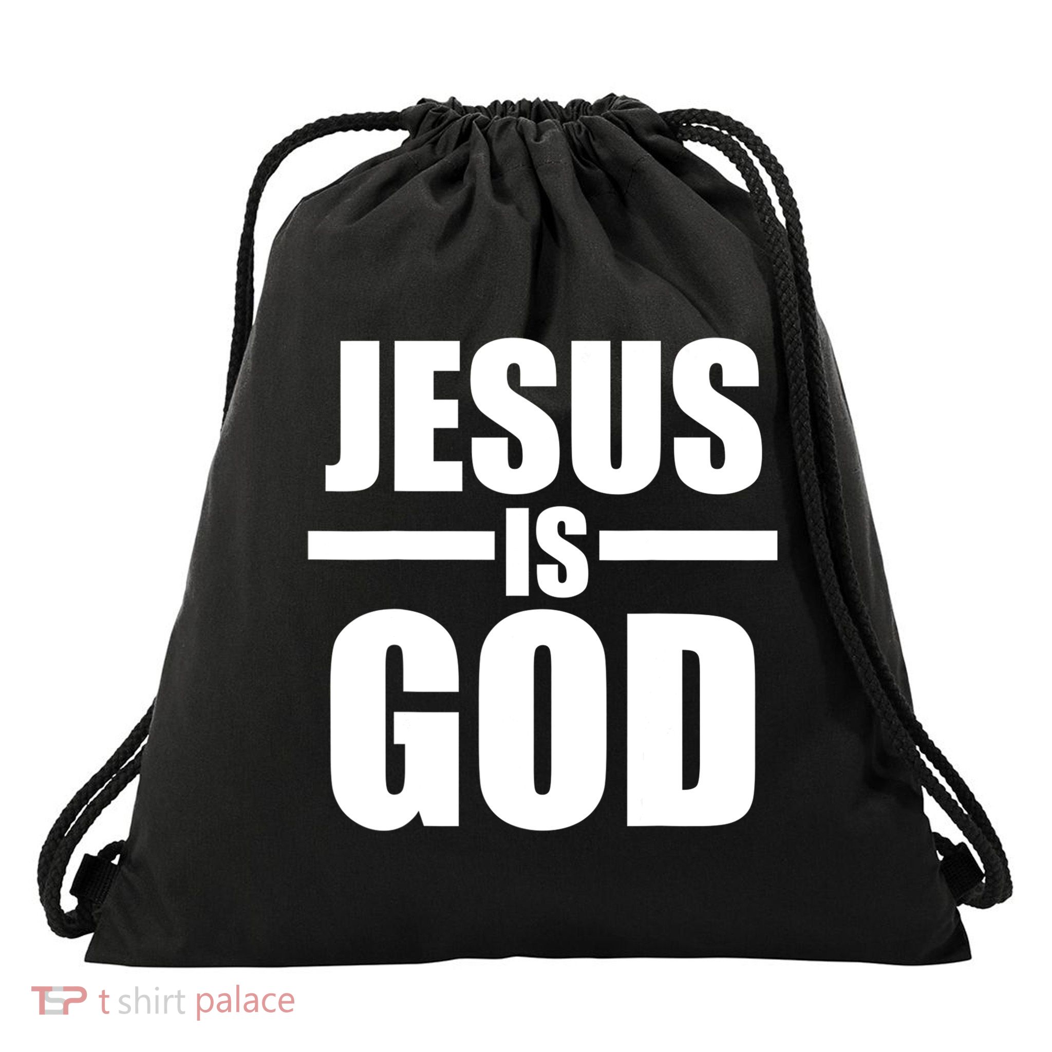 Jesus Is God Drawstring Bag