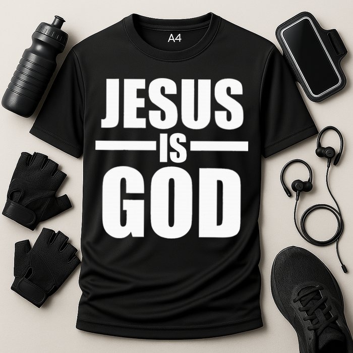 Jesus Is God Cooling Performance Crew T-Shirt
