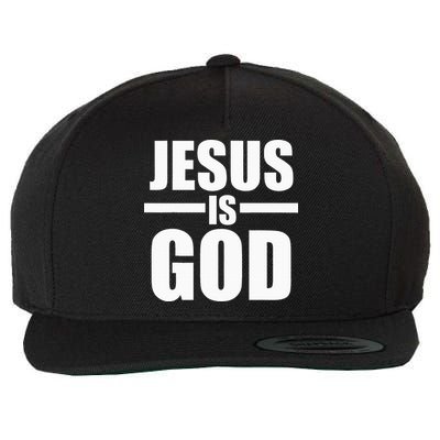 Jesus Is God Wool Snapback Cap