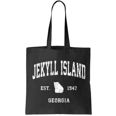 Jekyll Island Georgia Ga Vintage Athletic Black Sports Bag