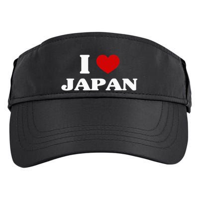 Japan I Heart Japan Souvenir I Love Japan Adult Drive Performance Visor