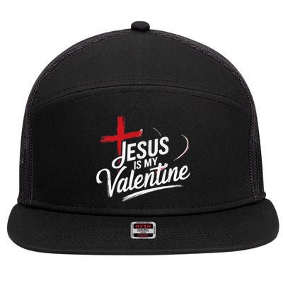 Jesus Is Hiring Christian God Religious Faith 7 Panel Mesh Trucker Snapback Hat
