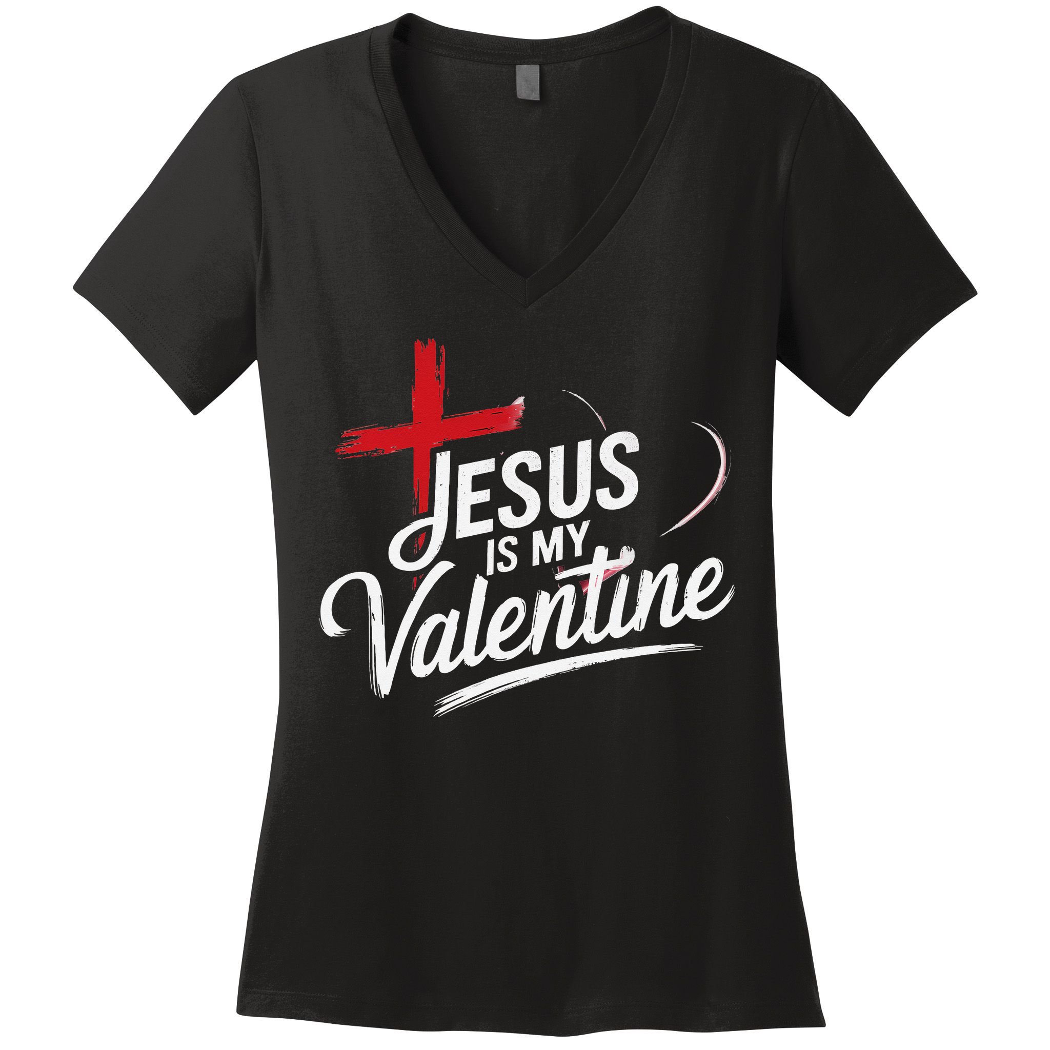 Jesus Is Hiring Christian God Religious Faith Women's V-Neck T-Shirt
