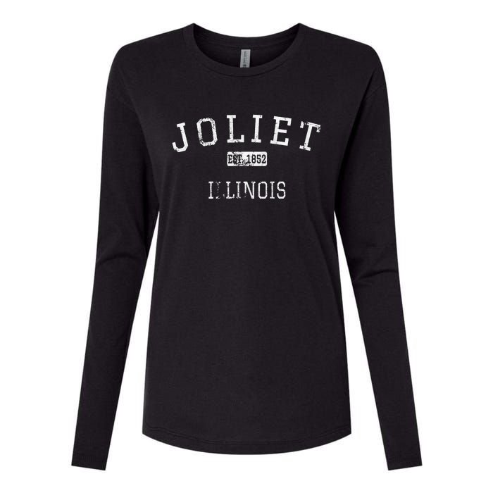 Joliet Illinois Il Vintage Womens Cotton Relaxed Long Sleeve T-Shirt