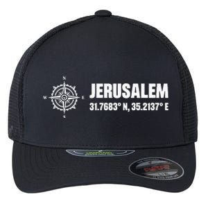 Jerusalem Israel Israel Flag Jerusalems Flexfit Unipanel Trucker Cap