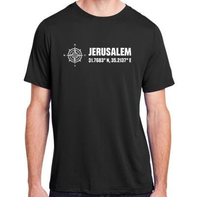 Jerusalem Israel Israel Flag Jerusalems Adult ChromaSoft Performance T-Shirt