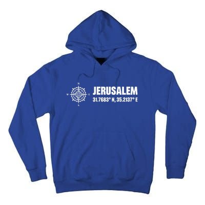 Jerusalem Israel Israel Flag Jerusalems Tall Hoodie