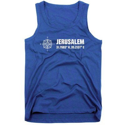 Jerusalem Israel Israel Flag Jerusalems Tank Top