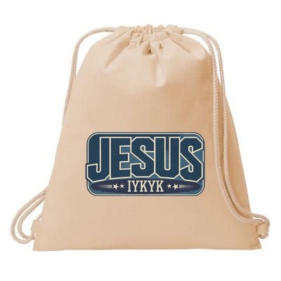 Jesus Iykyk If You Know You Know Drawstring Bag