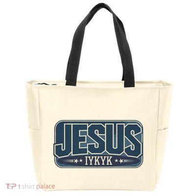 Jesus Iykyk If You Know You Know Zip Tote Bag