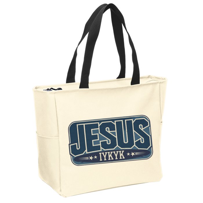 Jesus Iykyk If You Know You Know Zip Tote Bag