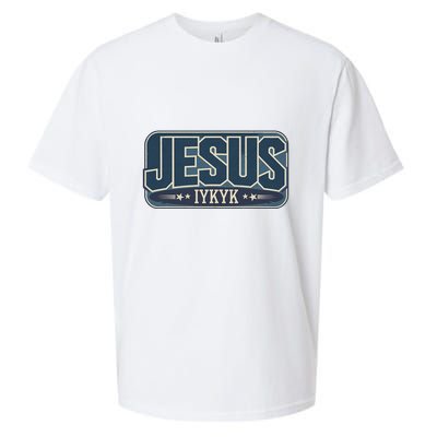 Jesus Iykyk If You Know You Know Sueded Cloud Jersey T-Shirt