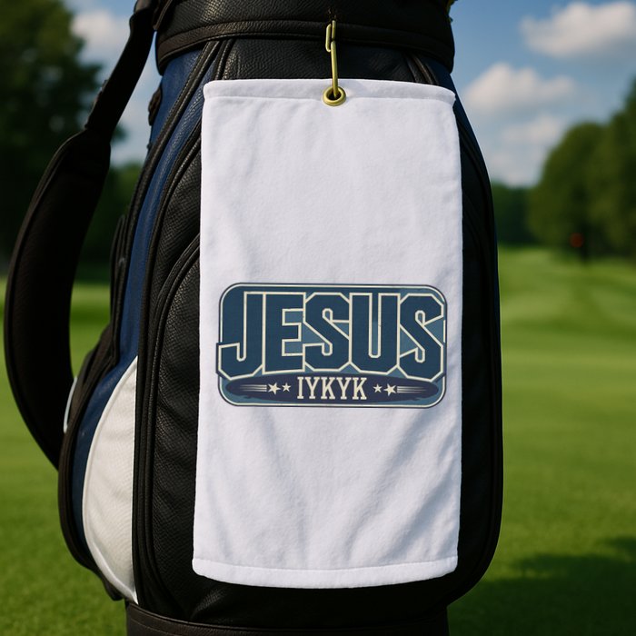 Jesus Iykyk If You Know You Know Golf Towel