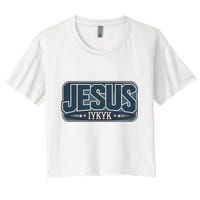 Jesus Iykyk If You Know You Know Women's Crop Top Tee