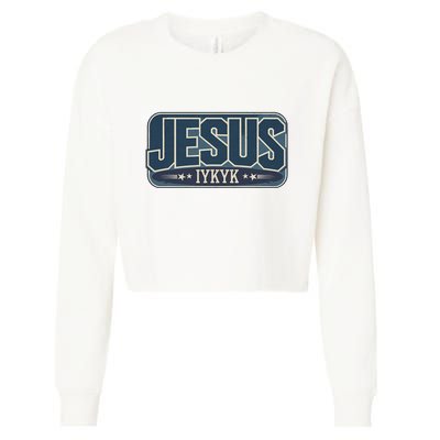 Jesus Iykyk If You Know You Know Cropped Pullover Crew