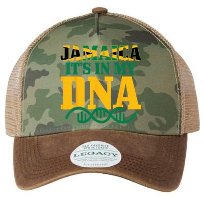 Jamaica Its In My DNA Jamaican Flag Pride Legacy Tie Dye Trucker Hat