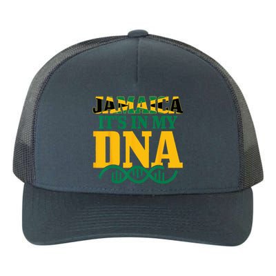 Jamaica Its In My DNA Jamaican Flag Pride Yupoong Adult 5-Panel Trucker Hat