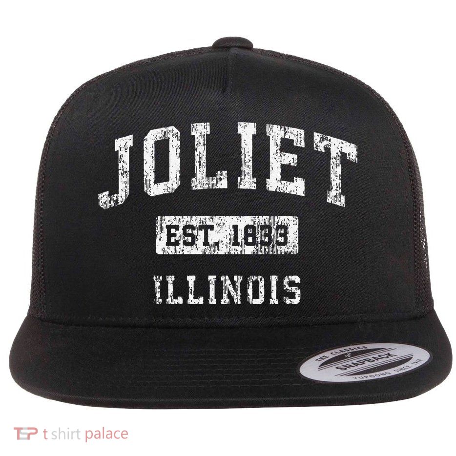 Joliet Illinois Il Vintage Established Flatbill Hat