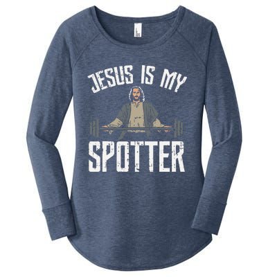 Jesus I Jesus Is My Spotter Women's Perfect Tri Tunic Long Sleeve Shirt