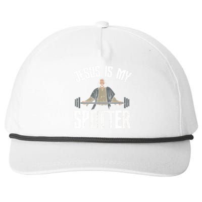 Jesus I Jesus Is My Spotter Snapback Five-Panel Rope Hat