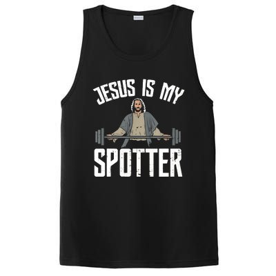 Jesus I Jesus Is My Spotter PosiCharge Competitor Tank