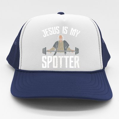 Jesus I Jesus Is My Spotter Trucker Hat