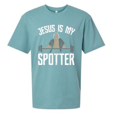 Jesus I Jesus Is My Spotter Sueded Cloud Jersey T-Shirt