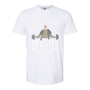 Jesus I Jesus Is My Spotter Softstyle CVC T-Shirt