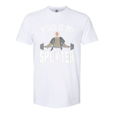 Jesus I Jesus Is My Spotter Softstyle CVC T-Shirt