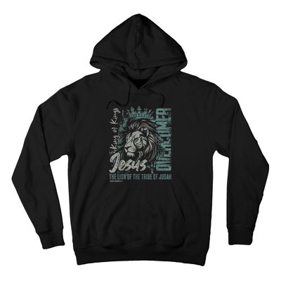 Jesus Is King Lion Of Judah Bible Faith Graphic Christian Hoodie