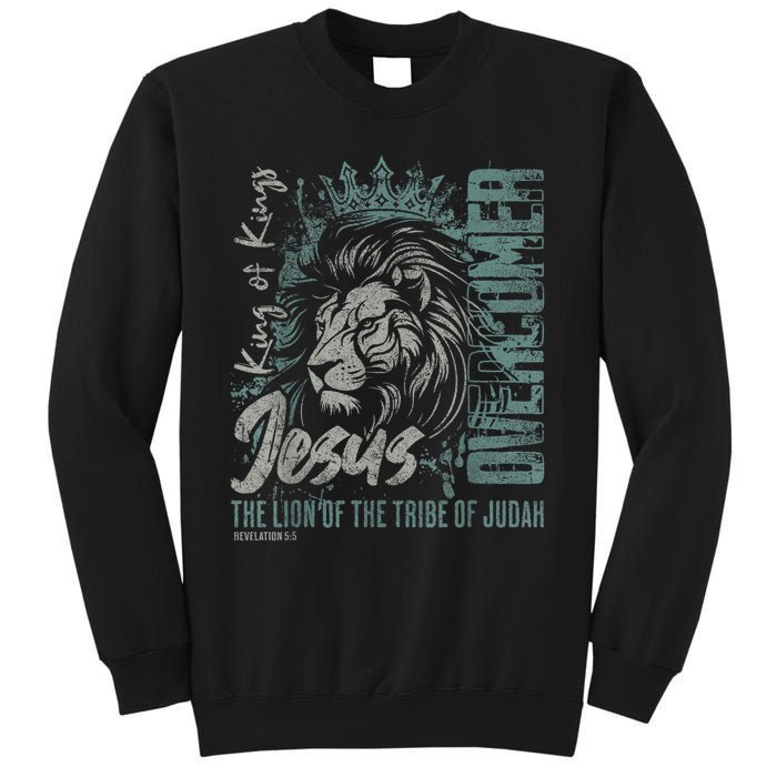 Jesus Is King Lion Of Judah Bible Faith Graphic Christian Sweatshirt